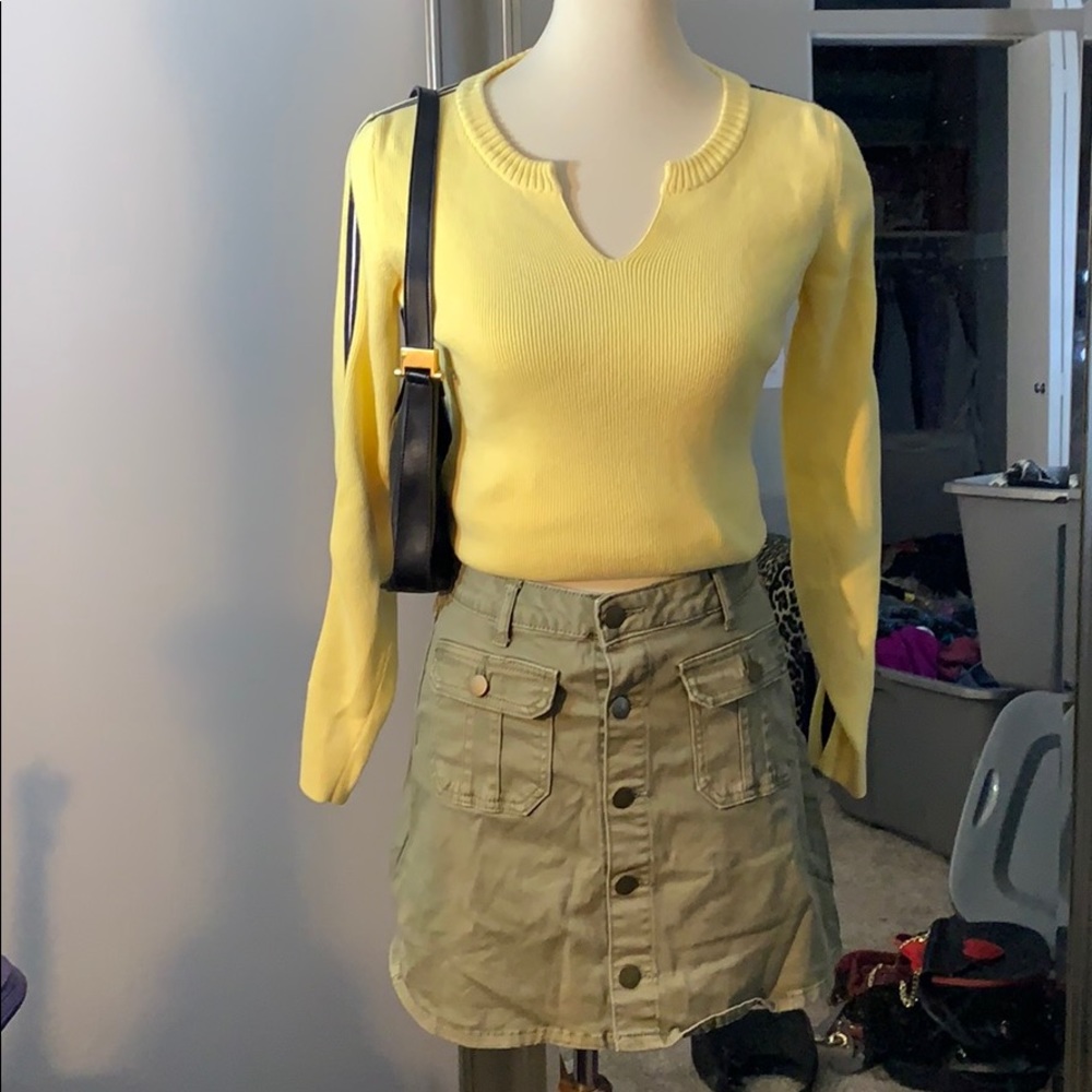 Altars State Utility khaki green skirt